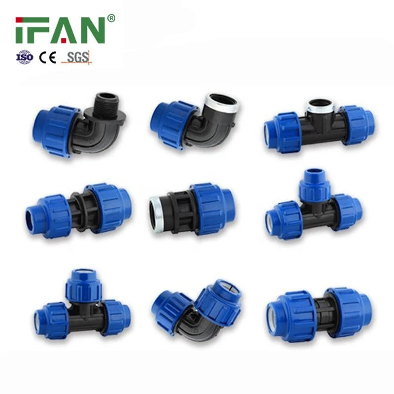 PP Compression Elbow Coupling