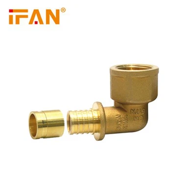 زانویی کشویی PEX برنجی